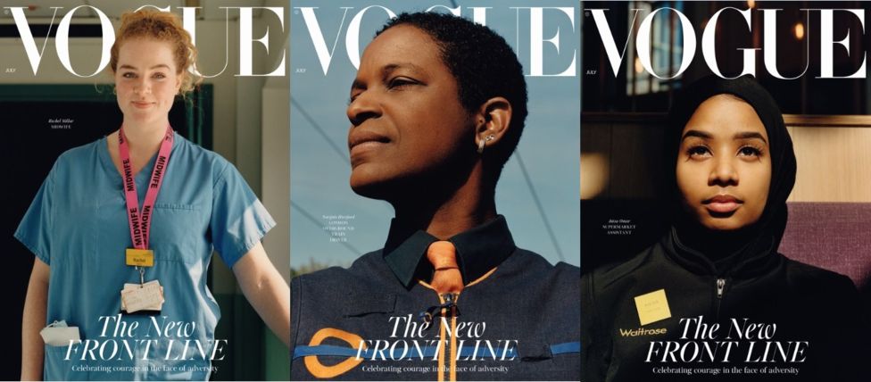 Vogue cover featuring key workers